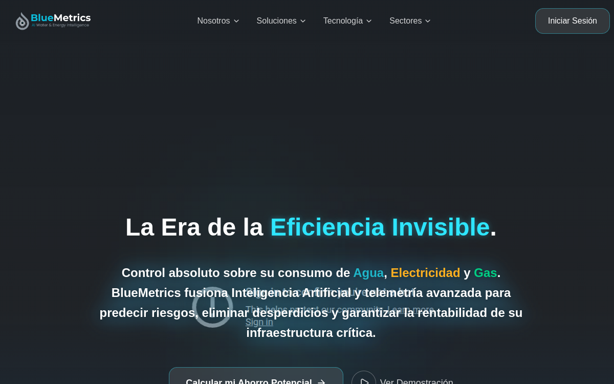 Sitio web de Bluemetrics