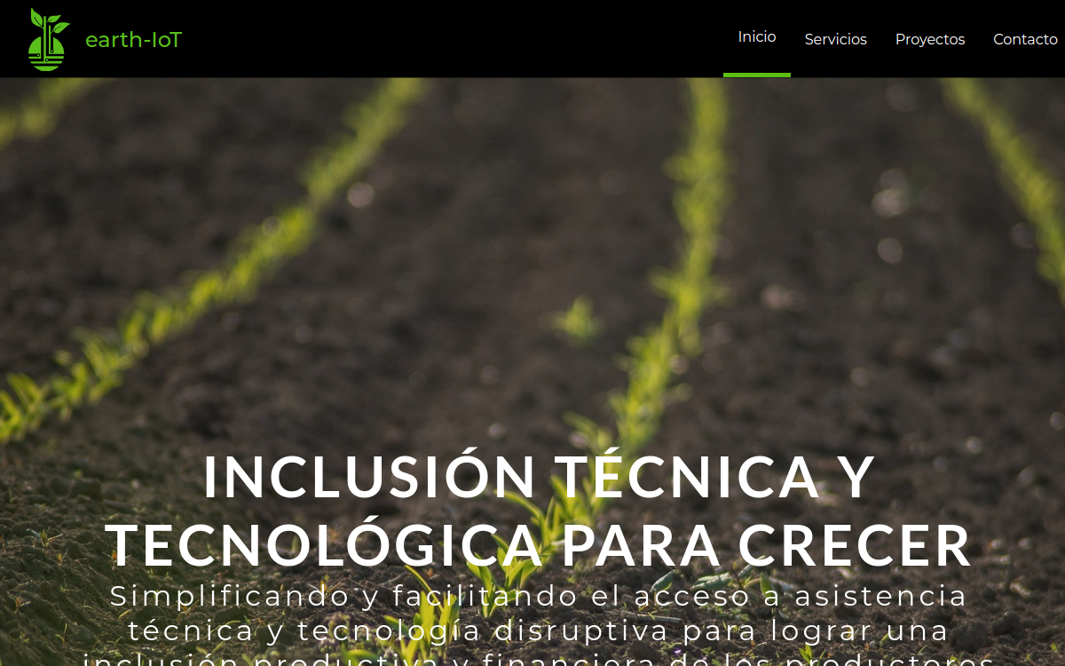 Sitio web de Earth-IoT