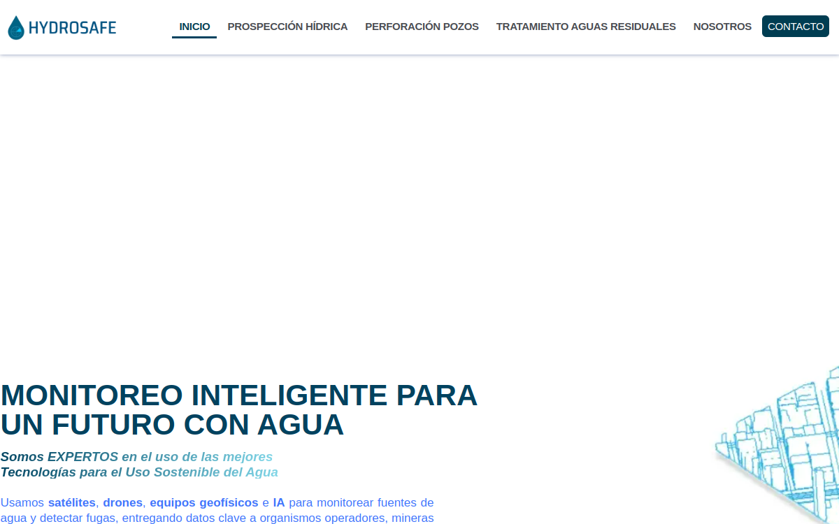Sitio web de Hydrosafe