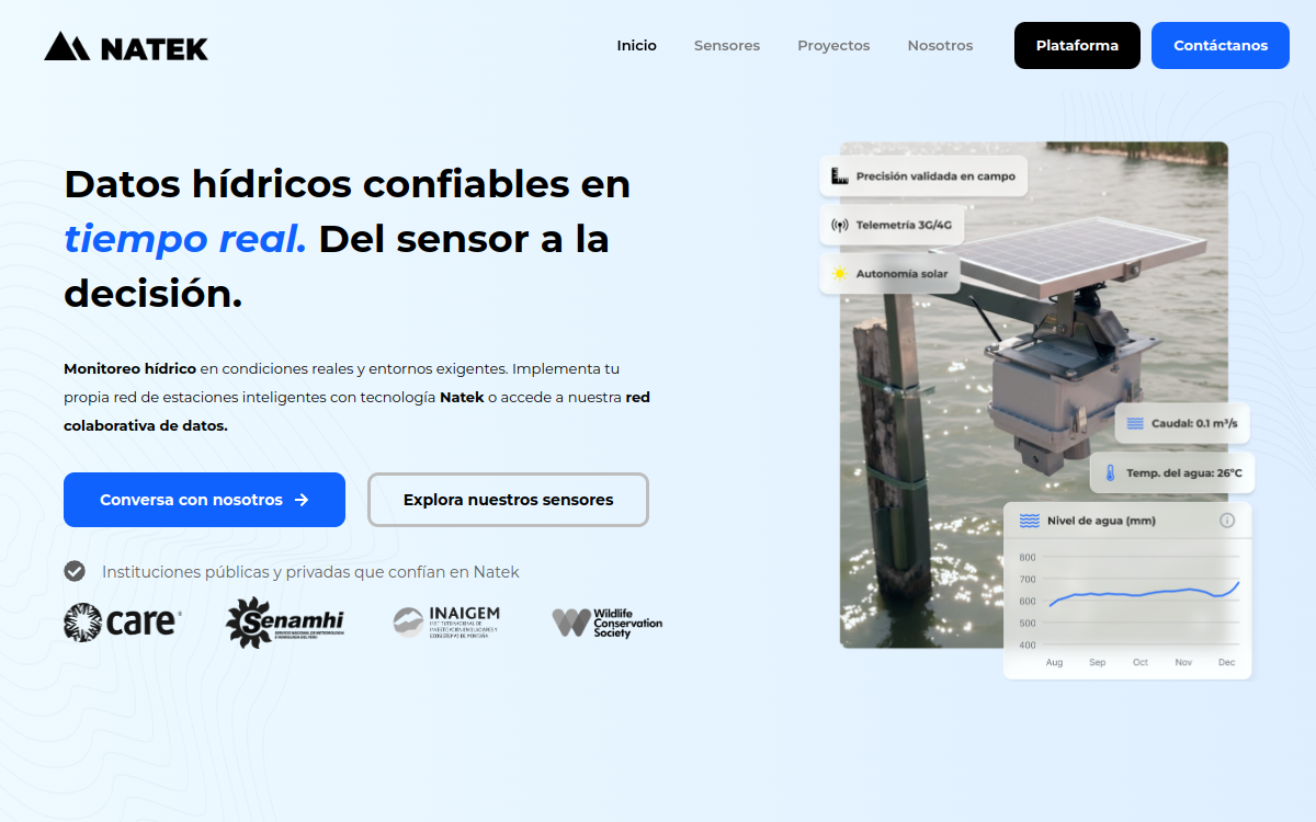 Sitio web de Natek