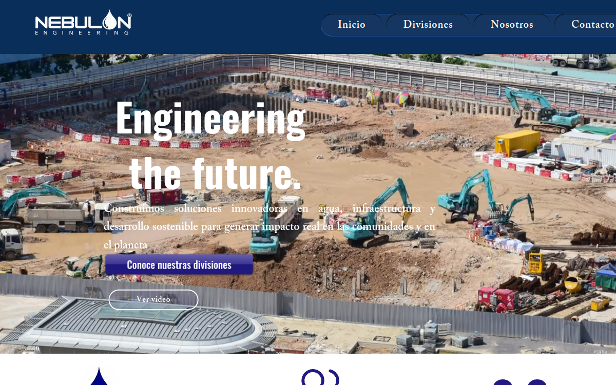 Sitio web de Nebulón Ingeniería