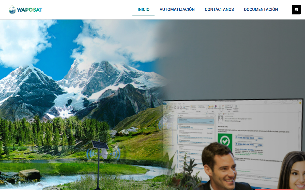 Sitio web de Waposat